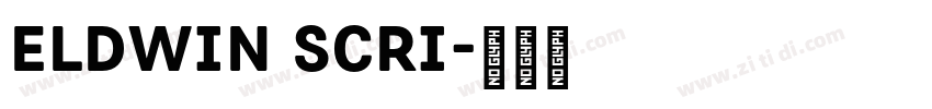 Eldwin Scri字体转换
